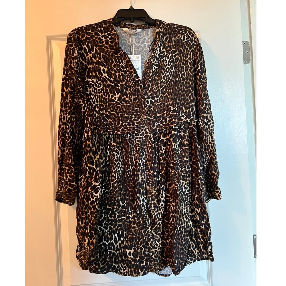 ZARA LEOPARD PRINT DRESS